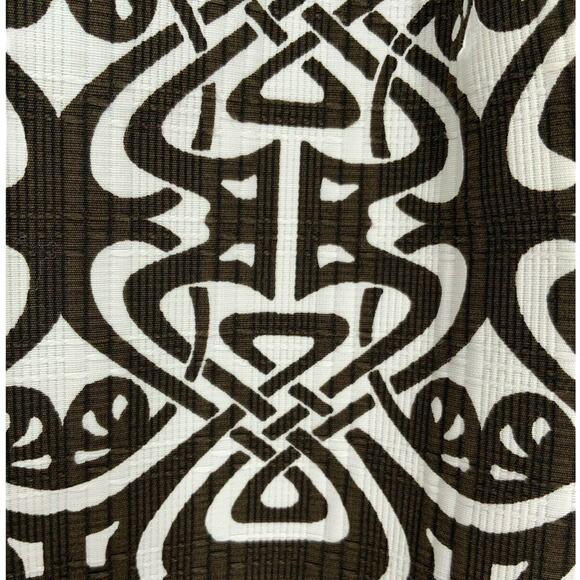 Ann Taylor Dress Women Sz 6 Back Zip Tribal Pattern Textured Jeweled Neck Sheath - Picture 7 of 9